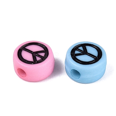 Opaque Acrylic Beads SACR-Q001-11-1