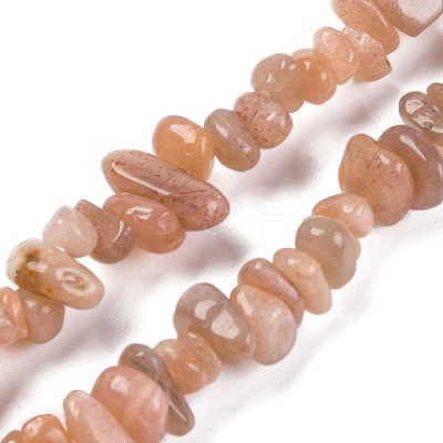 Natural Multi-Moonstone Chip Beads Strands X-G-M205-19A-1