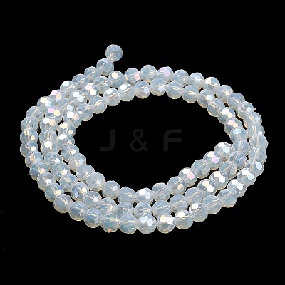 Imitation Jade Glass Beads Stands EGLA-A035-J6mm-B06-1