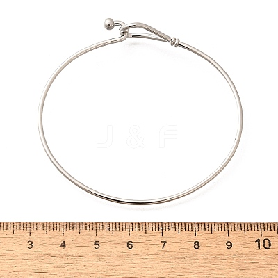 Tarnish Resistant 304 Stainless Steel Bangles STAS-S053-26-1