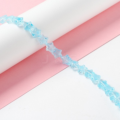 Transparent Glass Beads Strand GLAA-F112-02F-1