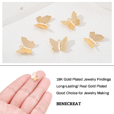 Brass Charms KK-BC0005-86G-1