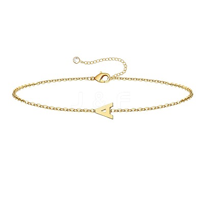 Simple Style Alloy Letter Link Bracelets WG5F19A-01-1