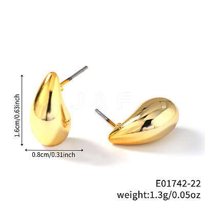 Geometric Shiny Plastic Stud Earrings FD4896-22-1