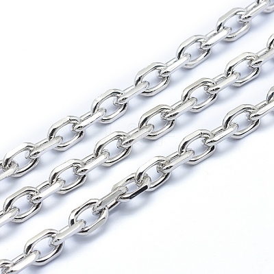 Brass Cable Chains KK-P155-53P-NR-1