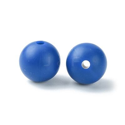 Round Food Grade Eco-Friendly Silicone Focal Beads SIL-F003-01B-1