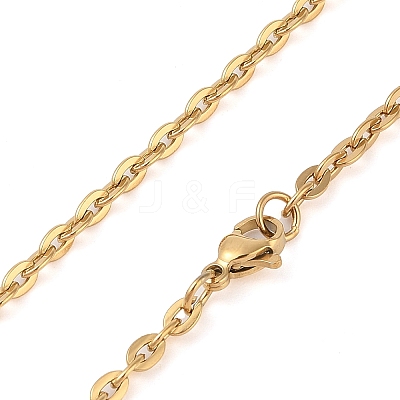 Ion Plating(IP) 304 Stainless Steel Necklace MAK-K004-16G-1