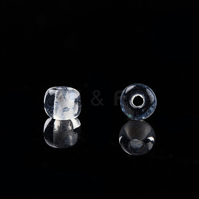 Glow in the Dark Luminous Transparent 8/0 Glass Seed Beads SEED-YWC0001-01H-1