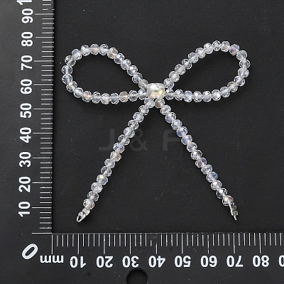 Alloy & Glass Bowknot Chandelier Component Links PALLOY-D360-01J-1