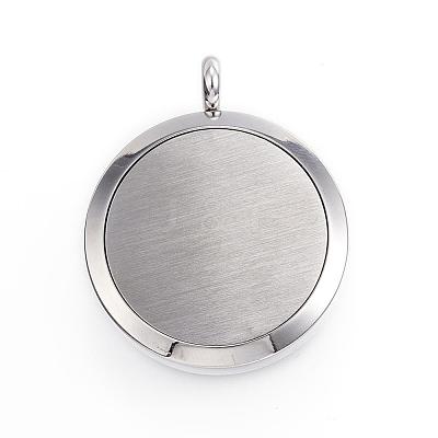 316 Surgical Stainless Steel Diffuser Locket Pendants STAS-H342-89P-1
