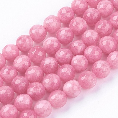 Natural White Jade Bead Strands X-G-R166-8mm-25-1