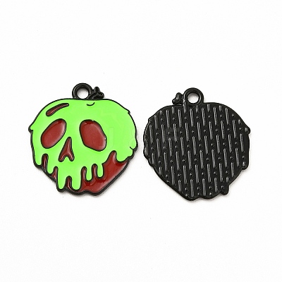 Rack Plating Alloy Enamel Pendants FIND-G054-20EB-02-1