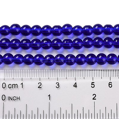 Glass Round Bead Strands GLAA-I028-6mm-13-1