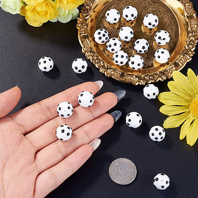 20Pcs Handmade Bumpy Lampwork Beads LAMP-TA0002-54-1