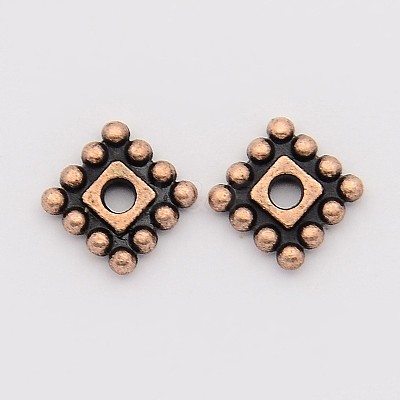Tibetan Style Alloy Spacer Beads TIBEB-P002-02R-NR-1