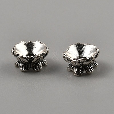 Tibetan Style Alloy Bead Caps FIND-WH0291-09B-AS-1