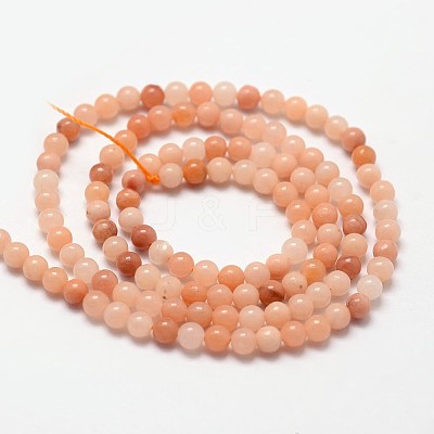 Natural Pink Aventurine Beads Strands G-N0185-04-3mm-1