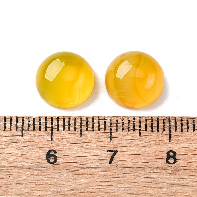 Natural Yellow Agate Cabochons G-K348-07B-03-1