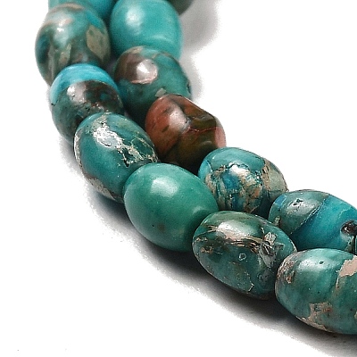 Synthetic Regalite/Imperial Jasper/Sea Sediment Jasper Beads Strands G-F765-J03-01-1
