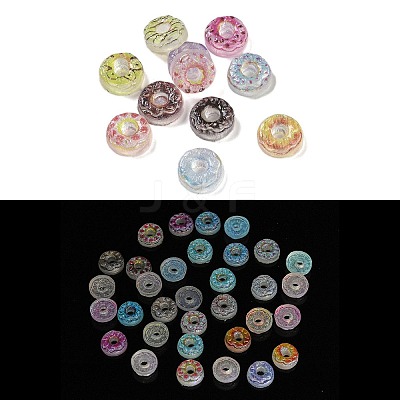 Luminous Transparent Resin Decoden Cabochons RESI-K036-12-1