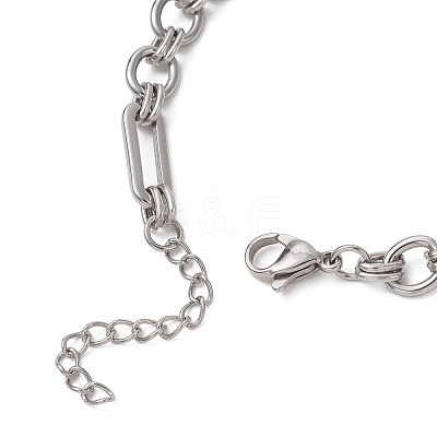 304 Stainless Steel Link Chain Bracelets for Women BJEW-JB13128-1