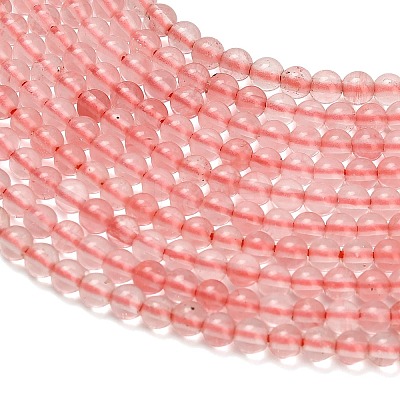 Cherry Quartz Glass Beads Strands G-Z116-A09-2mm-1