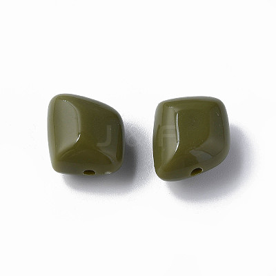 Opaque Acrylic Beads MACR-S373-15A-A11-1