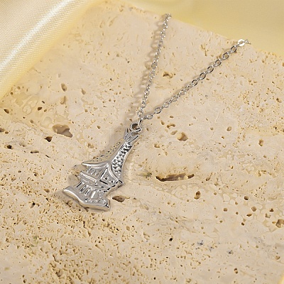 304 Stainless Steel Pendant Necklaces WG9D8D4-02-1