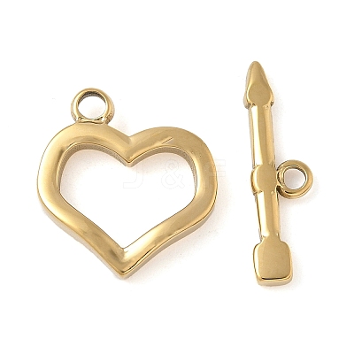 304 Stainless Steel Toggle Clasps STAS-H483-47G-1