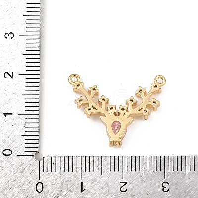 Brass Micro Pave Cubic Zirconia Pendants KK-F919-29G-01-1