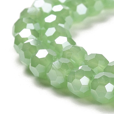 Electroplate Glass Beads Strands EGLA-A035-J6mm-A01-1