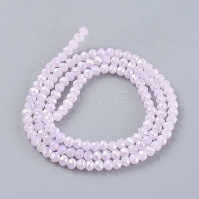 Electroplate Glass Beads Strands EGLA-A034-P2mm-B12-1
