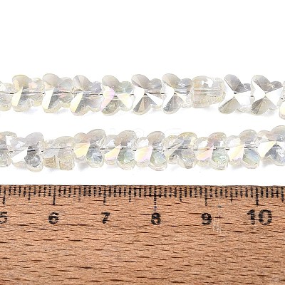 Electroplate Glass Beads Strands EGLA-Q135-04A-A08-1