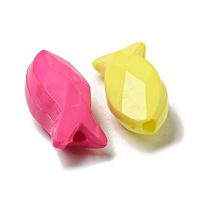 Opaque Acrylic Beads PACR-C006-17-1
