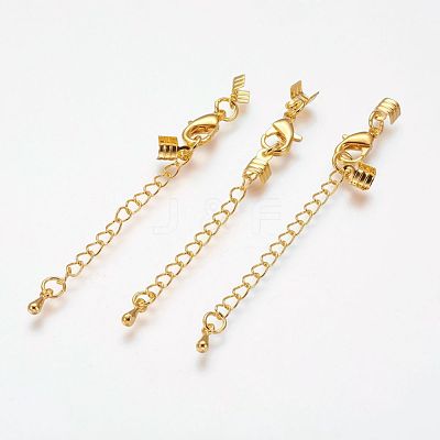 Brass Chain Extender KK-A087-G-NR-1