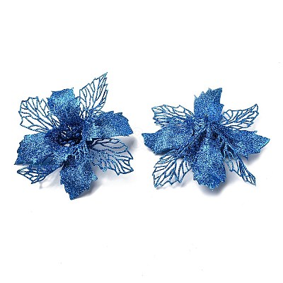 Plastic Glitter Artificial Flower LS-HJEW-R124-02-1