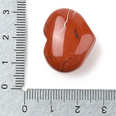 Natural Red Jasper Love Heart Stone G-I367-02A-1