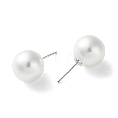 Imitation Pearl Stud Earrings EJEW-P296-21D-P-1