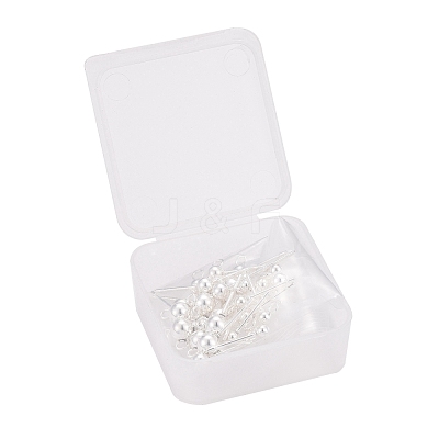 30Pcs 3 Size 304 Stainless Steel Ball Stud Earring Post STAS-LS0001-06S-1