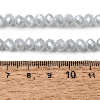 Electroplate Glass Beads Strands X-GLAA-K027-PL-A08-A-1