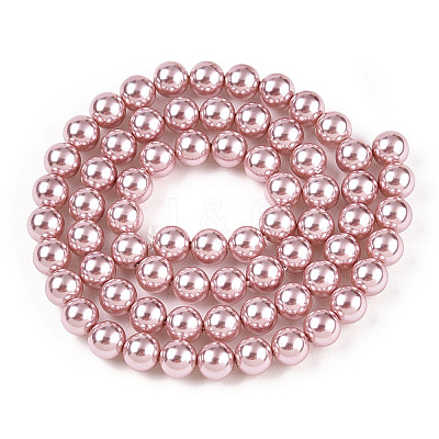 Glass Pearl Beads Strands HY-G002-01C-14-1