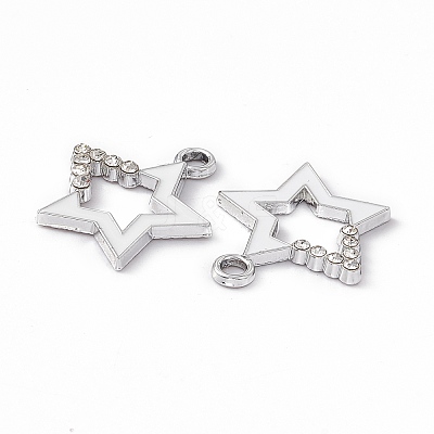 Alloy Rhinestone Pendants PALLOY-P287-09P-01-1