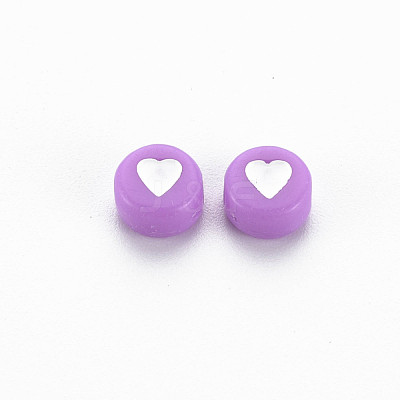 Opaque Acrylic Beads X-MACR-T027-01-1