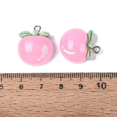 Spray Painted Opaque Resin Pendants RESI-Q232-01A-1