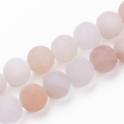 Natural Pink Aventurine Beads Strands G-F520-56-4mm-1