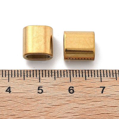 Ion Plating(IP) 304 Stainless Steel Slide Charms STAS-R138-02G-1