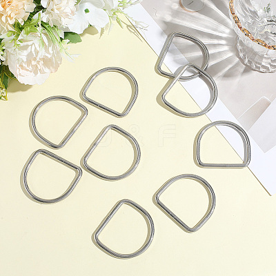 304 Stainless Steel D Rings STAS-CP0001-05D-1