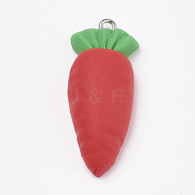 Handmade Polymer Clay Pendants X-CLAY-T012-09-1