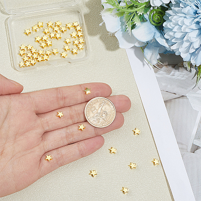 60Pcs Brass Beads KK-PH0012-49G-05-1