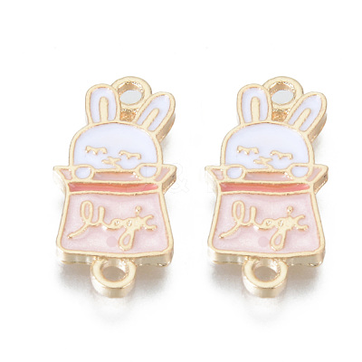 Alloy Enamel Links Connectors ENAM-T009-56B-RS-1